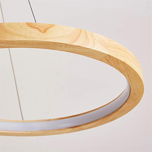 Lustres à LED suspension circulaire solide réglable pour salle à manger - 5