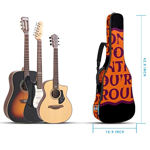 Housse imperméable pour guitare acoustique avec double bandoulière et poche Motif lettre inspirante, Multicolore 06, 42… - Les Beatles, Paul McCartney, John Lennon, RIngo Starr, George Harrison Housse imperméable pour guitare acoustique avec double bandoulière et poche Motif lettre inspirante, Multicolore 06, 42… – Image 6