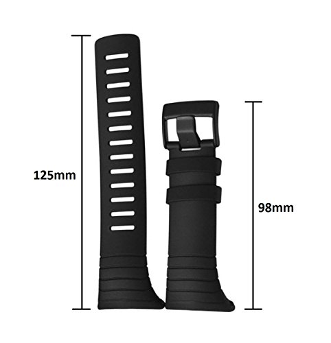 BD para pulseira de substituição de relógio Suunto Core, pulseira de silicone macio e colorido com f