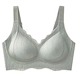 Necalisi Sport BH große brüste starker Halt büstenhebe BH Bügelloser Grün für Joggen Yoga Jumping Fitness T-Shirt Schlaf Minimizer BHS Breite Träger 100E
