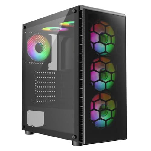 CiT Raider Black Mid Tower PC Gaming Case