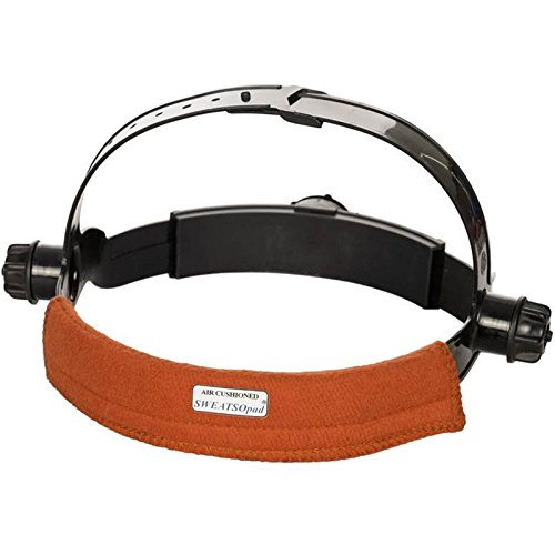 Weldas 20-3100V/17 Bandeau anti-transpiration pour casque de soudage 2 pièces, Noir/Marron