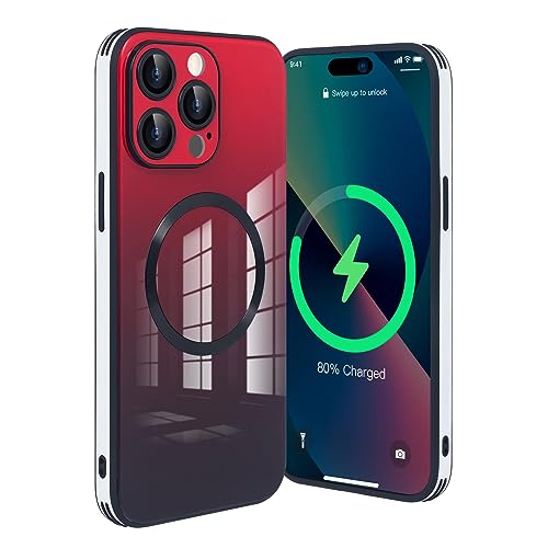 Coque iPhone 12 Pro Max en verre dégradé premium avec magnétique