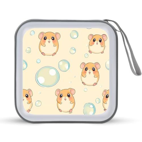 Cute Hamster CD Case Portable DVD Holder Storage Organizer for Home Travel
