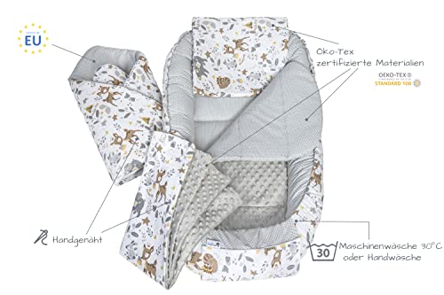 Medi Partners Babynest Nestchen Set für Neugeborene 100x60x15 Babynestchen – Ansicht 3
