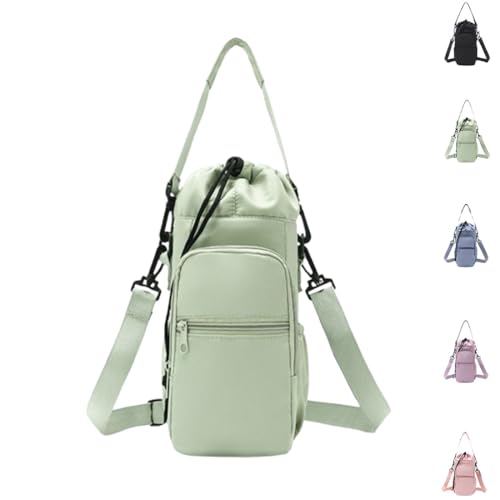 Sac porte-bouteille tissu Oxford bandoulière course et randonnée