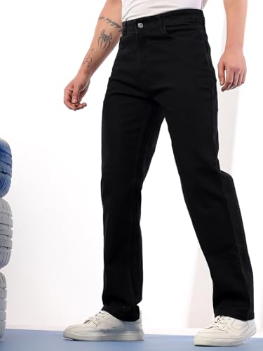 Image of KOTTY Mens Solid Darth Vader Black Coin Pocket Jeans