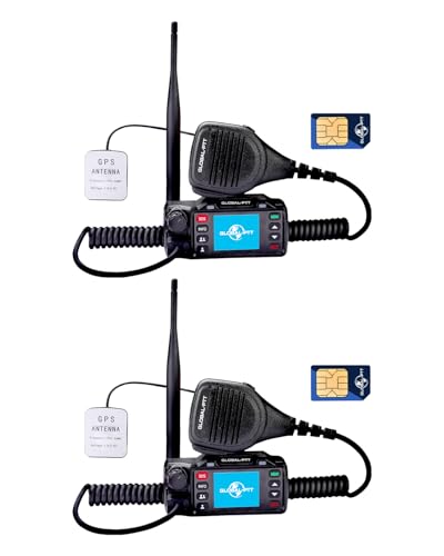 Image of 2-Pack Push-to-Talk Over Cellular (PoC) Mobile Radios with GPS SOS - 4G LTE Nationwide PTT Unlimited Range for in-Vehicle Communication Include Dispatch Account (GPS)