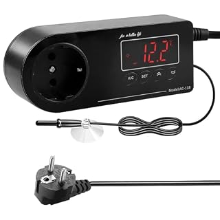 BORDEAG prise thermostat numérique avec sonde NTC, -40 à 110 °C