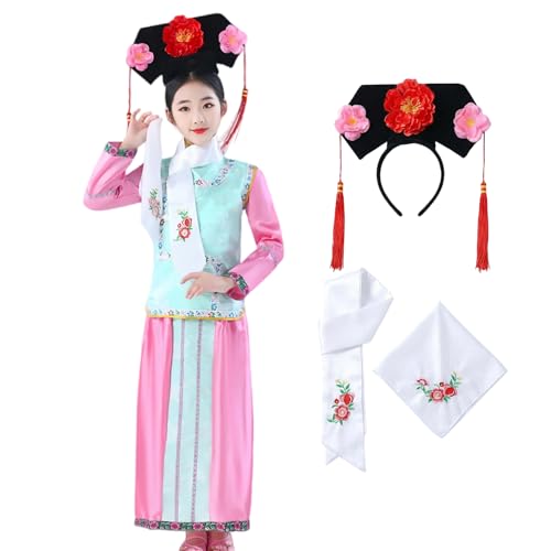 Vestido Hanfu tradicional chino para niñas cosplay miniatura 1