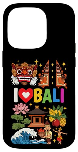I Love Bali �C���h�l�V�A ���s ���� ���y�Y �X�}�z�P�[�X iPhone 14 Pro �p