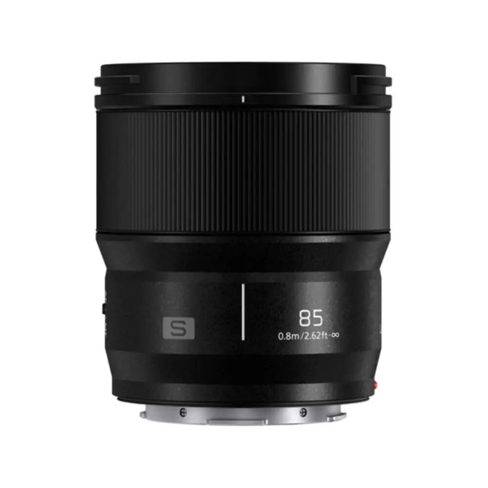 Panasonic S-S85E LUMIX S Objektif (85 mm, L-Mount Objektif, F1.8, Filtre Boyutu 67 mm) Siyah