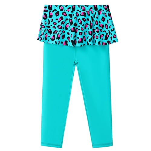 Image of TFJH E Girls Long Sleeve Swimsuits Skirt 2-Pieces Rash Guard Set Sun Protection UV 50+