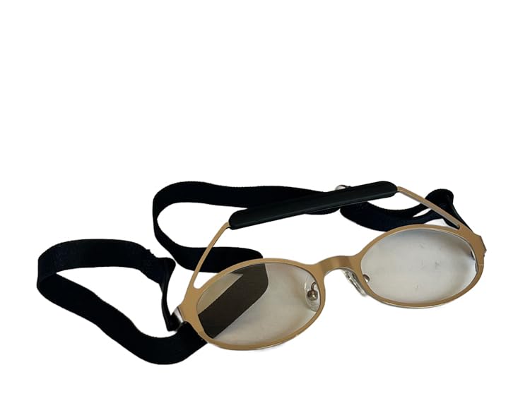 EKENDOCOM Kendo Glasses, Kendo Spectacle, Titinum frame, for shortsighted kendoka, without precripition. Eye protectors, Silver