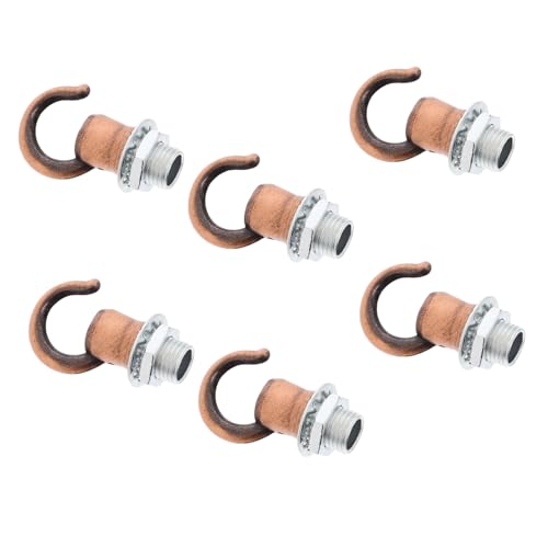 Gogogmee Djustable Hook Set 6 Pcs Turnbuckles Hook for Ceiling Heavy Duty Lantern Hooks Easy Install