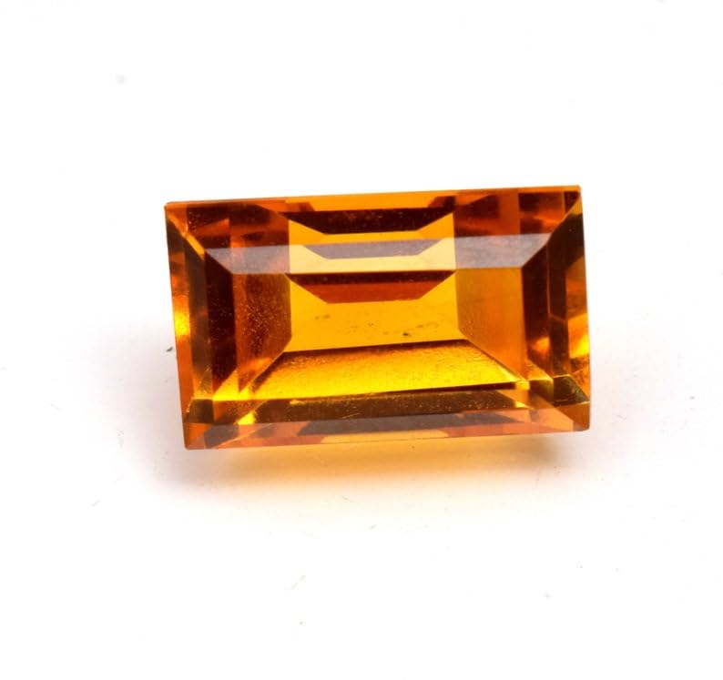 Citrine naturelle rectangulaire 18,24 mm pour réparer ou transformer un pendentif ancien - 2
