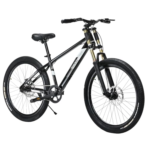 Image of FitTrip Super Dominator Non Gear | 27.5 Inch Stunt MTB | Imported Double Crown Suspension | 160MM Jak Dual Disk Brakes | Best Single Speed Stunt Cycle (Dark Edition)