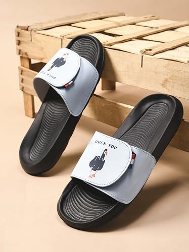 Image of PERY-PAO Sliders for Men | Lightweight EVA Sole & Comfortable Slippers | Flip-Flops & Chappals for Everyday Use