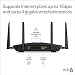 Netgear NETGEAR RAX50-100NAR Nighthawk 6-Stream AX5400 WiFi 6 Router, Black (Renewed) - Image 5