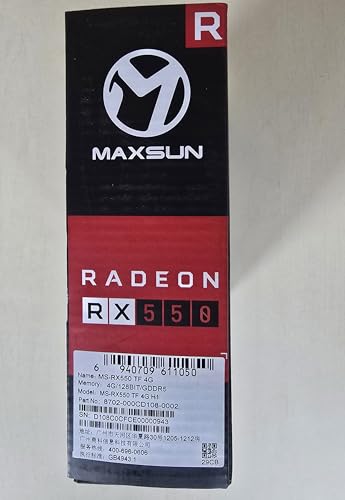 MAXSUN Graphics Cards AMD Radeon RX 550 4GB GDDR5 Computer PC Gaming Video GPU Graphics Card ITX 128-Bit DirectX 12 PCI Express x16 3.0 DVI-D Dual Link, HDMI, DisplayPort - Image 11