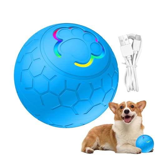 スマートボール猫用おもちゃ - 自動回転犬用ボール、スマートインタラクティブ犬用おもちゃ |自動ローリングタッチ活性化子猫おもちゃ、猫犬トレーニング遊び用インタラクティブインテリジェント猫運動センサーおもちゃ