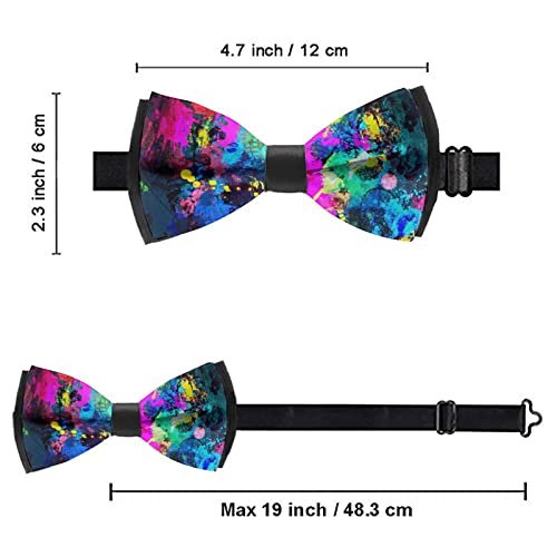 RIMENCH Men's Bow Tie Fashion Bow Tie Pre-tied Formal Tuxedo Bowtie Pre-tied Necktie4
