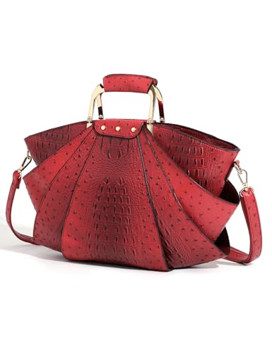 Image of Bag Woman Large Capacity Leather Purse Fashion Designer Metal Top Handle Handbags Women Crossbody Large Bags for Women Tote