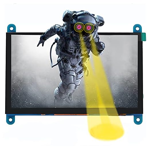 Dorhea 5 inch Raspberry Pi Display Module 5” Touch Screen 800x480 Pixel Touch Screen HDMI Display for Raspberry Pi 4 3 2 Model B RPi 1 B B+ A A+