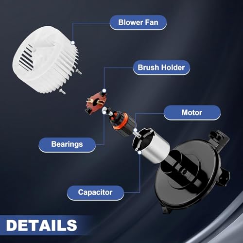 Image of PartsFlow Front HVAC Blower Motor For 2010-2020 Hyundai Elantra /Santa Fe For 2011-2020 Kia Cadenza /Optima /Sorento /Sedona 700258 SK700258