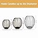 OLEEK Outdoor Candle Holder Decor Set - Black Candle Holder - Candles Holders for Table Centerpiece - Hurricane Candles Holder for Pillar Candles Cage Candle Holders Black Wire Decorative
