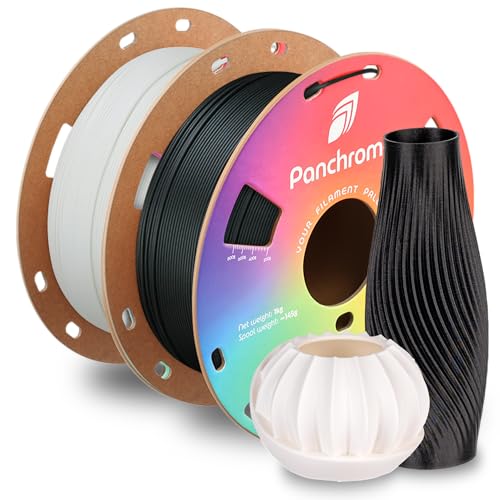 Image of Polymaker Panchroma Matte PLA Filament 1.75mm, High Speed PLA Bundle 2kg (4.4 lbs), Formerly Polyterra Clog-Free 3D Printer Filament, Accuracy + /- 0.02mm, Fits FDM Printers