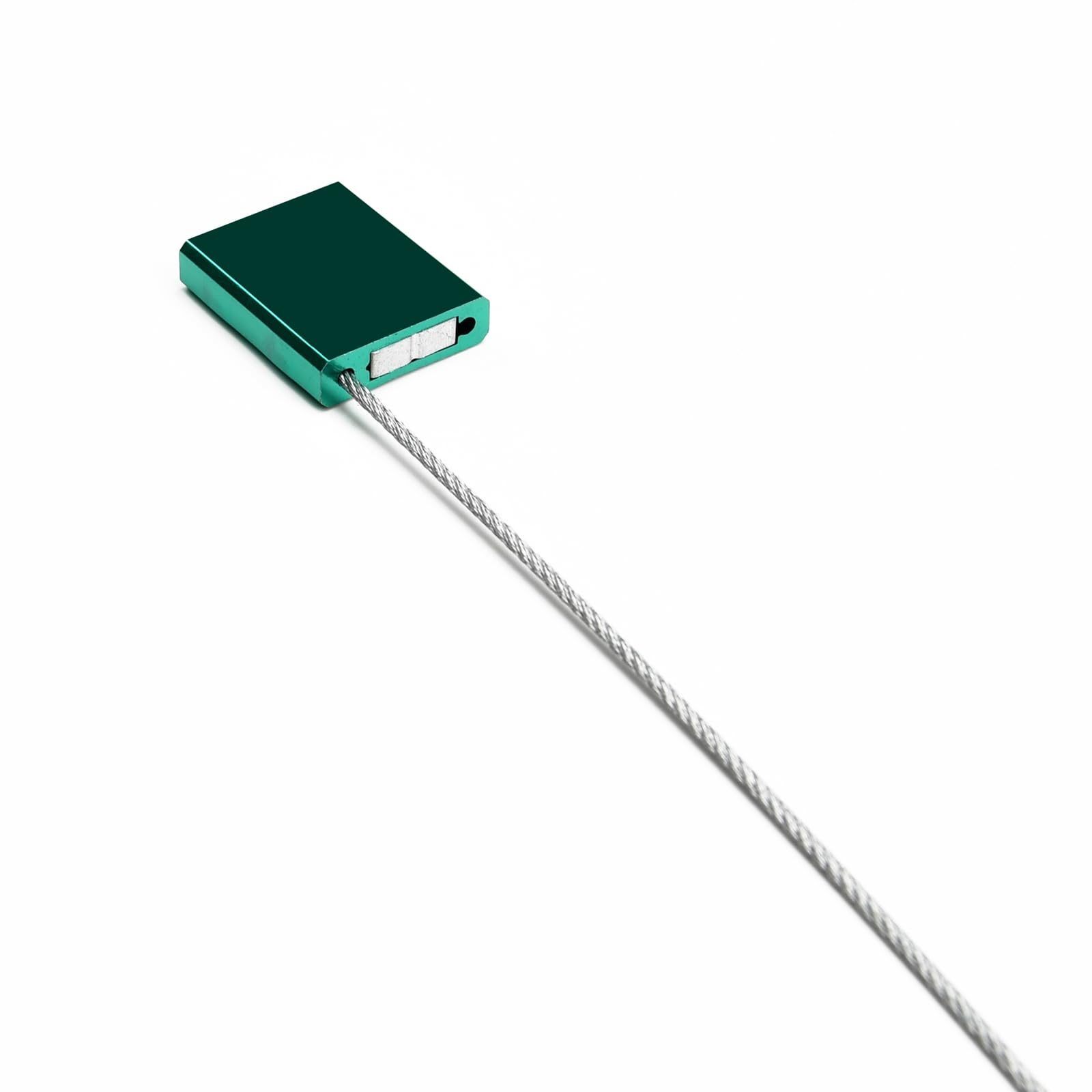 Lot de 50 joints de câble en métal numérotés anti-effraction pour camion et remorque - Attaches de sécurité autobloquantes en aluminium pour logistique - Certifié ISO 17712 (vert)