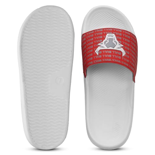 Image of PERY-PAO Sliders for Men | Lightweight Comfortable Boys Slippers | Flip-Flops White | Black | Sea Green | Red