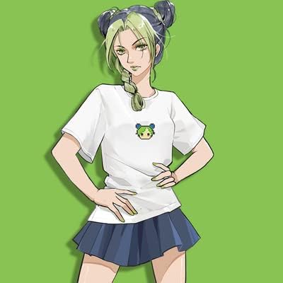 Amazon 空条徐倫 ジョジョの奇妙な冒険 Tシャツ 半袖 トップス 夏服 キャラクター コスプレ 衣装 Cosplay 肌着 夏服 日常下着 軽い 可愛い かわいい 柔らかい おしゃれ かっこいい カジュアル ファション 快適な 快適 グッズ 萌え アニメ 誕生日 プレゼント C 3xl