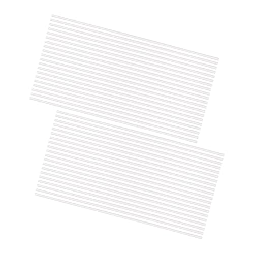 HOMSFOU 40 Pack DIY Floral Stems for Wedding Arrangements White Florist Wire Stems Flower Pole