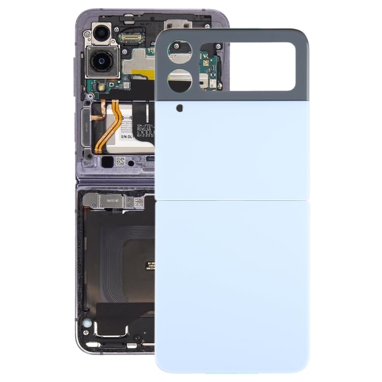 Couverture arrière pour Galaxy Z Flip4 SM-F721B avec vitre caméra de remplacement