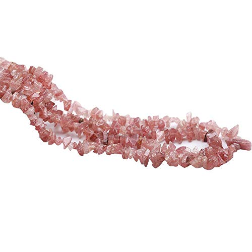 iBàste Cuentas de viruta de Piedra Cuentas de Piedra Irregulares de Cristal en Forma Irregular para Hacer Joyas