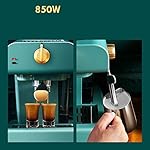 QJRGUY Retro Semi-automatic Coffee Machine Household Espresso Pump Type Integrated Milk Frother - Image 2