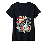 Photo Gallery donna christmas cousin crew family matching xmas christmas pajamas maglietta con collo a v Photo Gallery donna christmas cousin crew family matching xmas christmas pajamas maglietta con collo a v