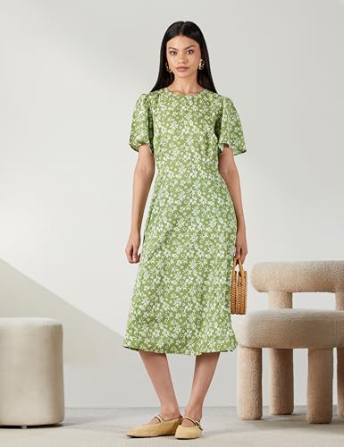 Image of Van Heusen Women's Fit and Flare Knee Length Printed Formal Dress