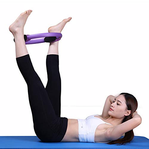 Leeofty Anel de fitness Exercício Anel de Yoga Círculo Pilates para mulher Anel de fitness Exercício