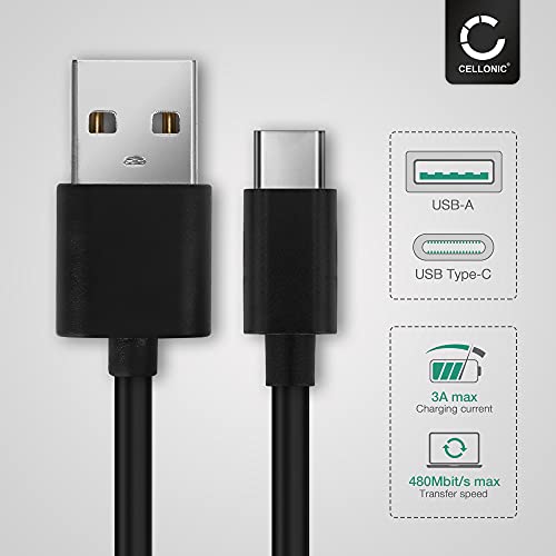 CELLONIC® Caricabatteria USB C Type C + Cavo USB