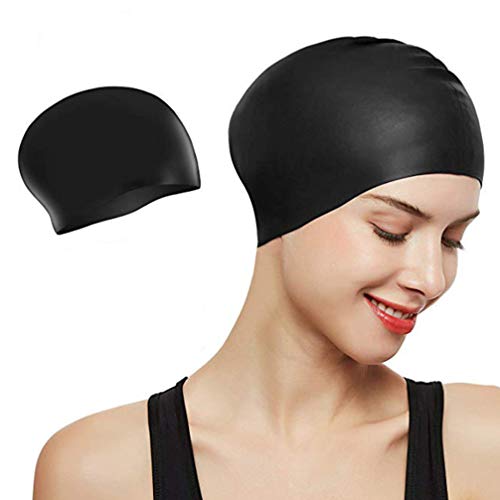 BESPORTBLE Touca protetora de orelha para cabelo longo, piscina, acessórios esportivos aquáticos par