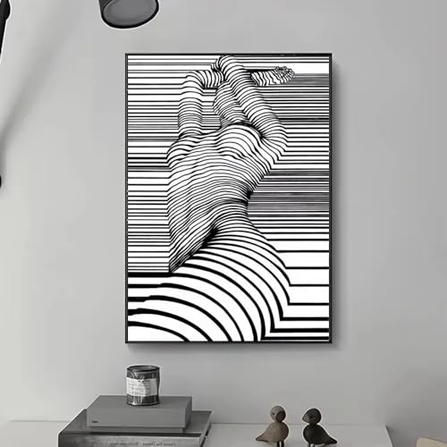 Tableau abstrait moderne avec impression sur toile HD de qualité - 4
