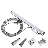 Grating Ruler Sensor, High Precision 0.005mm Milling Lathe Grinder DRO Linear Glass Scale 100 200 300 400mm Travel TTL Resolution 5um Industrial Grade(100mm Travel)