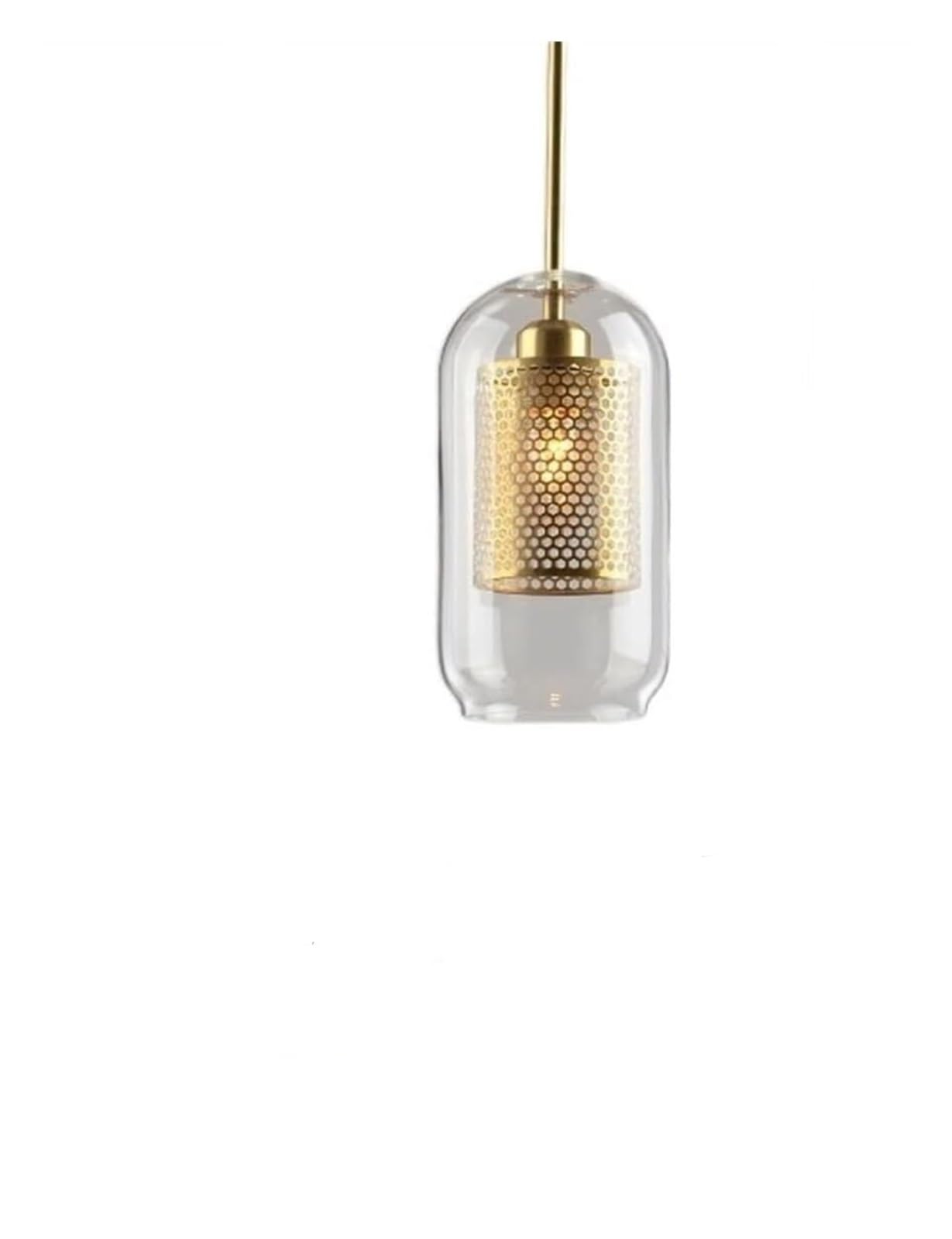 HYJAUSXB Indoor Led Ceiling Pendant, Pendant Lighting Crystal Chandelier - Modern Dining Room Glass Ball Lampshade,Foyer