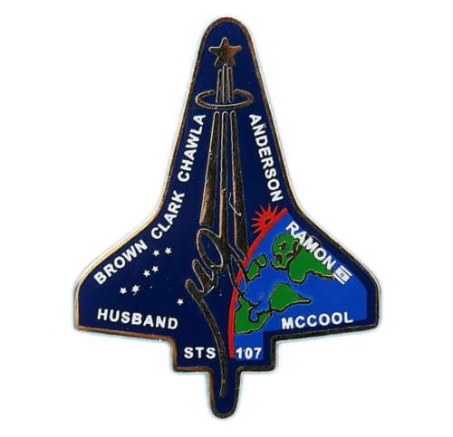 Space Shuttle Columbia Sts-107 Fallen Heroes Nasa Space Program Lapel Pin