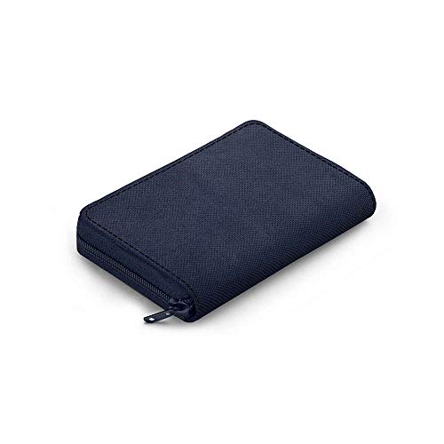 Image of DailyObjects Blue Nylon Women's Card Wallet | Made with Ballistic Nylon Material | Carefully Handcrafted | Holds up to 20 Cards | Slim and Easy to Fit in Pocket | Zip Closure | Made with Ballistic Nylon Material