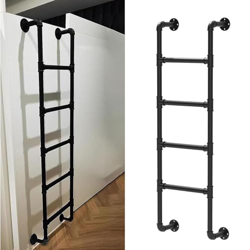 Escalera de metal resistente montada en la pared con diseño universal 2