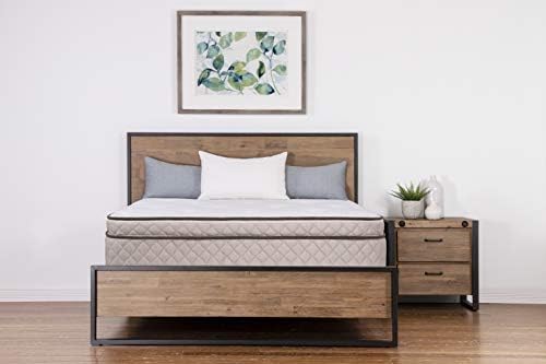 Elements Latex by Dreamfoam Bedding- Willow 12" Eurotop Latex Mattress, Queen-Firm